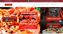 Desktop Screenshot of lapiazzapizzaria.com.br